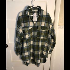12th Tribe Flannel Shirt /Dress Medium